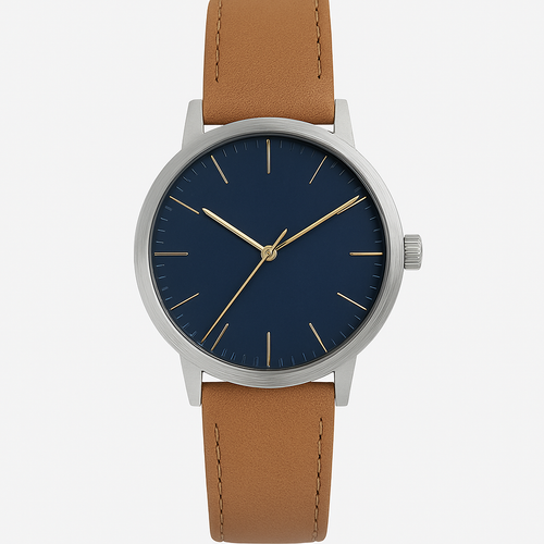 Blaue Minimalistenuhr - Gorvell Uhren