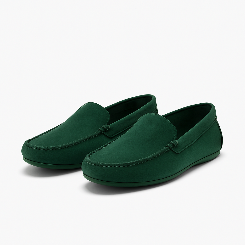Grüne Nubukstaschen - Gorvell Schuhe